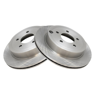 TRQ® - Plain Vented Rear Disc Brake Rotors