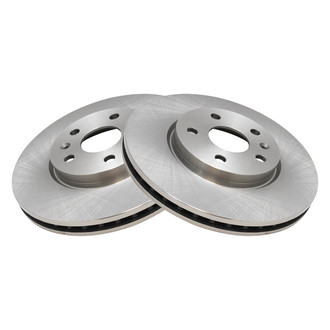 TRQ® - Plain Vented Front Disc Brake Rotors