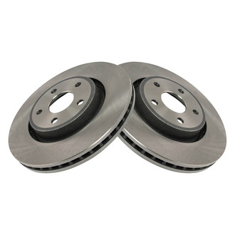 TRQ® - Plain Vented Front Disc Brake Rotors