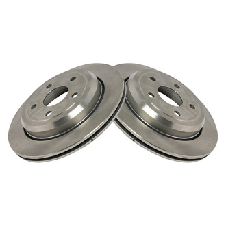 TRQ® - Plain Vented Rear Disc Brake Rotors
