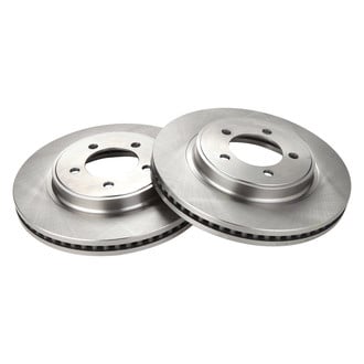 TRQ® - Plain Vented Front Disc Brake Rotors