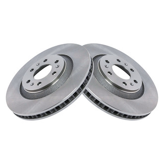 TRQ® - Plain Vented Front Disc Brake Rotors
