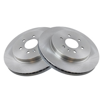 TRQ® - Plain Vented Rear Disc Brake Rotors
