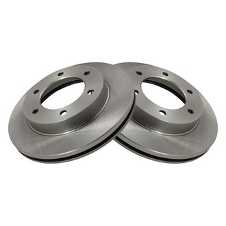 TRQ® - Plain Vented Front Disc Brake Rotors