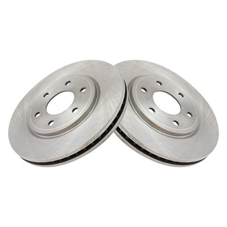 TRQ® - Plain Vented Front Disc Brake Rotors