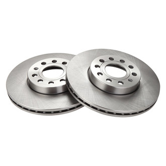 TRQ® - Plain Vented Front Disc Brake Rotors
