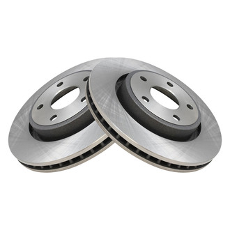 TRQ® - Plain Vented Front Disc Brake Rotors