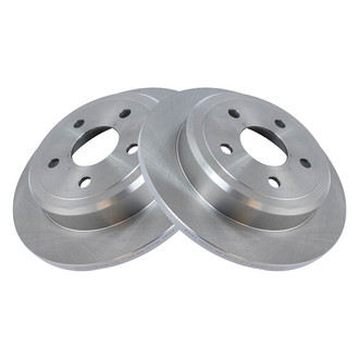 TRQ® - Plain Vented Rear Disc Brake Rotors