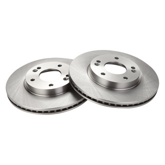 TRQ® - Plain Vented Front Disc Brake Rotors