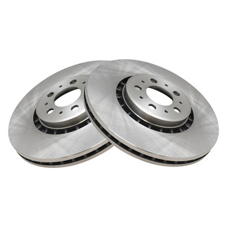 TRQ® - Plain Vented Front Disc Brake Rotors