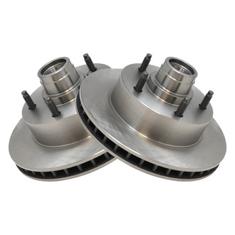 TRQ® - Plain Vented Front Disc Brake Rotors