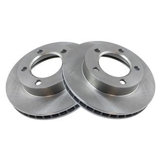 TRQ® - Plain Vented Front Disc Brake Rotors