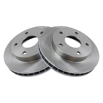 TRQ® - Plain Vented Front Disc Brake Rotors