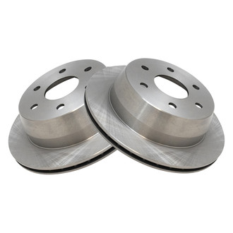 TRQ® - Plain Vented Rear Disc Brake Rotors