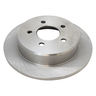 TRQ® - Plain Solid Rear Disc Brake Rotors