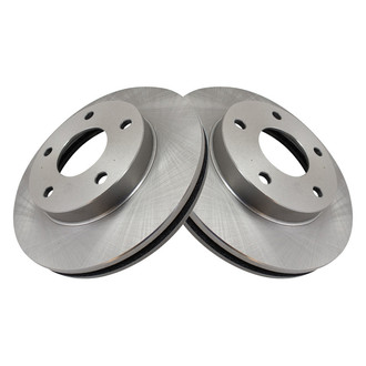 TRQ® - Plain Vented Front Disc Brake Rotors