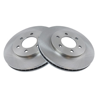 TRQ® - Plain Vented Front Disc Brake Rotors