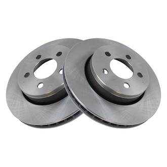 TRQ® - Plain Vented Front Disc Brake Rotors