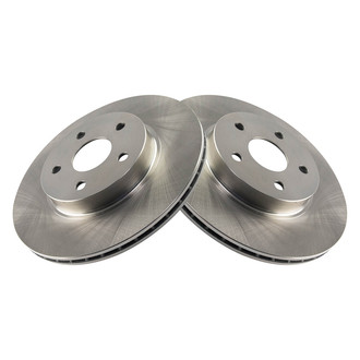 TRQ® - Plain Vented Front Disc Brake Rotors