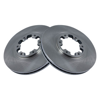 TRQ® - Plain Vented Front Disc Brake Rotors