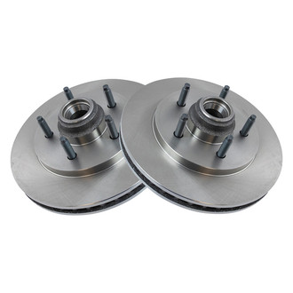 TRQ® - Plain Vented Front Disc Brake Rotors
