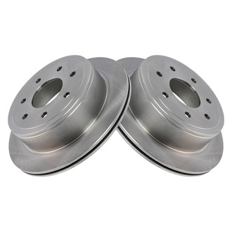 TRQ® - Plain Solid Rear Disc Brake Rotors