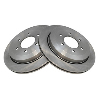 TRQ® - Plain Vented Rear Disc Brake Rotors