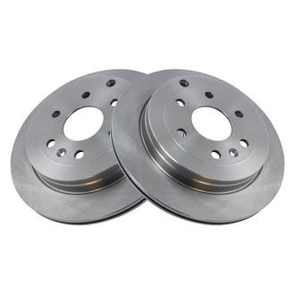 TRQ® - Plain Vented Rear Disc Brake Rotors