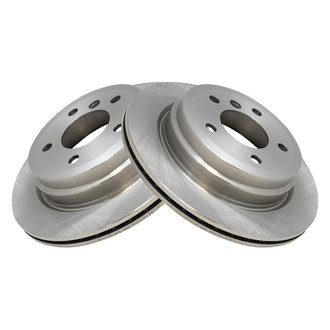 TRQ® - Plain Vented Rear Disc Brake Rotors