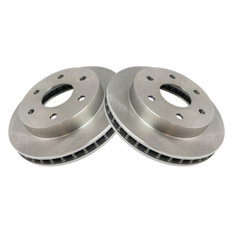 TRQ® - Plain Vented Front Disc Brake Rotors
