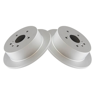 TRQ® - Plain Solid Rear Disc Brake Rotors