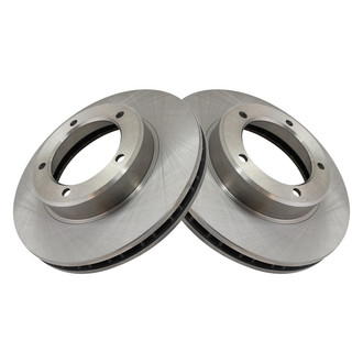 TRQ® - Plain Vented Front Disc Brake Rotors