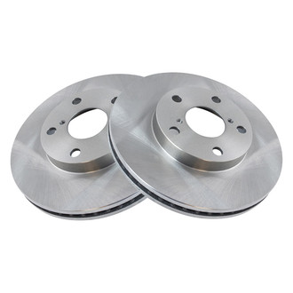 TRQ® - Plain Vented Front Disc Brake Rotors