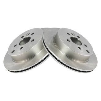 TRQ® - Plain Vented Rear Disc Brake Rotors