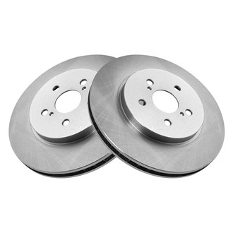 TRQ® - Plain Vented Front Disc Brake Rotors