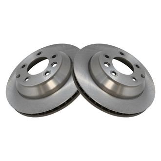 TRQ® - Plain Vented Rear Disc Brake Rotors