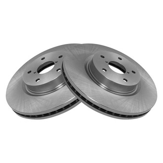 TRQ® - Plain Vented Front Disc Brake Rotors