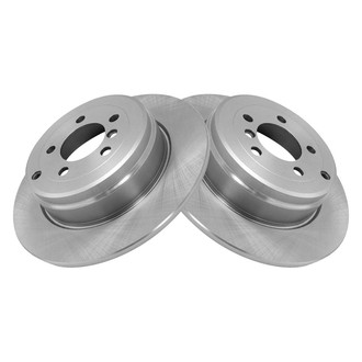 TRQ® - Plain Solid Rear Disc Brake Rotors