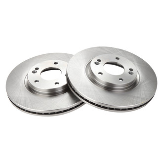TRQ® - Plain Vented Front Disc Brake Rotors