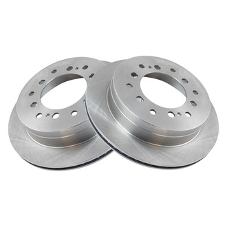 TRQ® - Plain Vented Rear Disc Brake Rotors