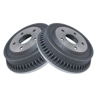 TRQ® - Rear Driver and Passenger Side Drum Brake Shoes