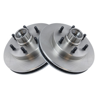 TRQ® - Plain Vented Front Disc Brake Rotors