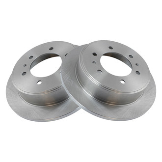 TRQ® - Plain Vented Rear Disc Brake Rotors