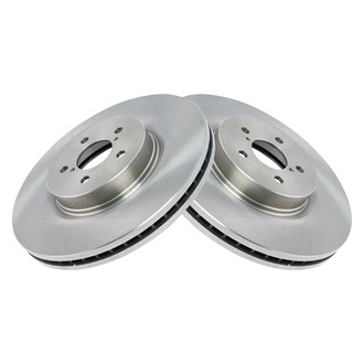 TRQ® - Plain Vented Front Disc Brake Rotors