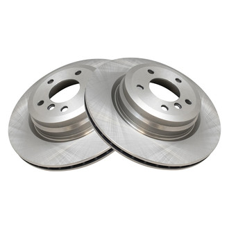 TRQ® - Plain Vented Rear Disc Brake Rotors
