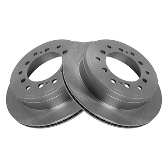 TRQ® - Plain Vented Rear Disc Brake Rotors