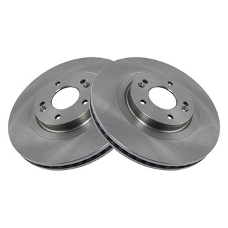 TRQ® - Plain Vented Front Disc Brake Rotors