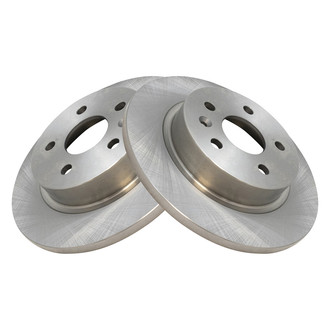 TRQ® - Plain Solid Rear Disc Brake Rotors