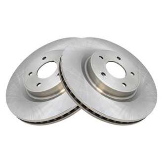 TRQ® - Plain Vented Front Disc Brake Rotors