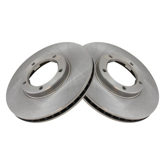 TRQ® - Plain Vented Front Disc Brake Rotors